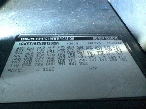 ENVOY XL 2003 Third Seat, Station Wagon Van 368194 - Picture 3 of 9
