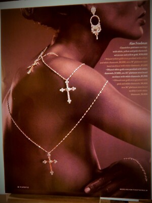 JEWELRY: ALAN FRIEDMAN / CARTIER / ROGER DUBU ORIGINAL 2003 VTG AD RARE EPHEMERA