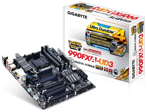 carte mère GIGABYTE GA-990FXA-UD3 rev4.0 socket AM3 et AM3+ CROSSFIRE SLI