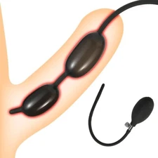 Male Silicone Inflatable Penis Dilator Dilators Sounding Stretcher Plug BDSM Toy