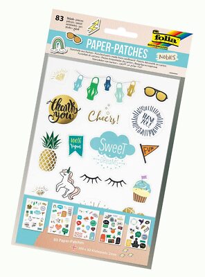 folia 11792 - Paper Patches Nobles, DIN A5, 5 Blatt inklusive 300 3D Klebepads -