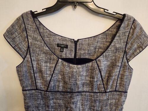Talbots Ladies Dress 6P Linen And Cotton Black/white - Picture 3 of 9