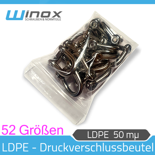 Druckverschlussbeutel Folienbeutel Schnellverschluss Tüten LDPE 50my 40x170 mm - Bild 7 von 16