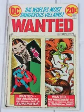 Wanted: World's Most Dangerous Villains #9 Sept. 1973 DC Comics 
