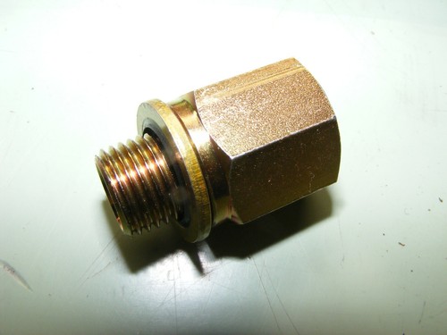 QTY 12 ACCESORIO CHAPADO EN ACERO 1/2" MACHO LLAMARADA X .350 HEMBRA - Imagen 3 de 5
