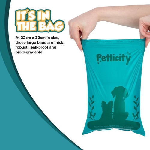 600 Dog Poop Bags Large Doggy Biodegradable Pet Poo Waste Bags Heavy Duty Bag - Picture 6 of 11