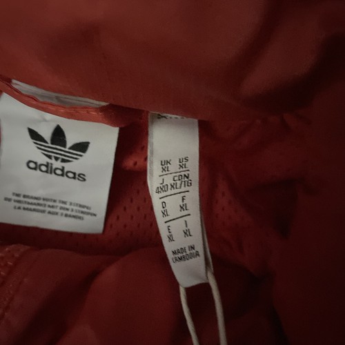 Adidas R.Y.V. Mens Long Sleeve Track Jacket Hidden Hood Red FM2245 NEW Sz XL - Picture 15 of 15
