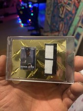 DEREK JETER 1/1 SUPERFOIL~GOLD DIAMOND PLATE(Error on back)Game Used pant~RARE
