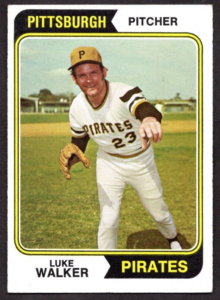 1974 Topps # 612 Luke Walker Pittsburgh Pirates VG/VGEX