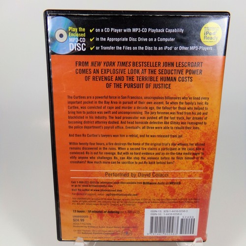 John Lescroart: Damage 2011 Audiobook MP3 Billionaires Crime Politics San Fran - Picture 2 of 6