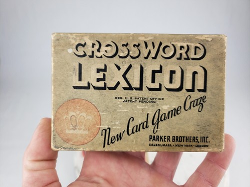 3x Juego de Cartas Vintage CROSSWORD LEXICON Parker Brothers 1937 Juego de Palabras - Imagen 12 de 17