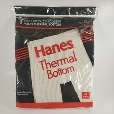 Vintage 1994 Men's Hanes THERMAL UNDERWEAR BOTTOM Size XL 42-44