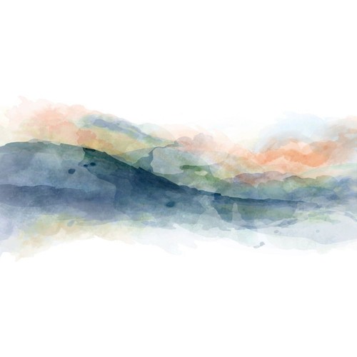 Quadro Forme Astratte Collina Multicolore In Acquerello , absh2 quadro stampa su - Imagen 2 de 6