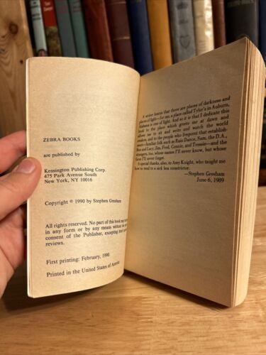 BLOOD WINGS Stephen Gresham 1st Printing 1990 Paperback Horror - Imagen 8 de 10