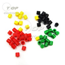 100PCS Tact Tactile Push Button Switch Cap Mutil-Color for 6x6 Series Switch NEW
