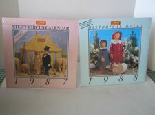 Steiff 1987-1988 LE Sealed Calendars Lot of 2