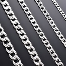 3meter Lot 6mm Flat Figaro Chain Stainless Steel Jewelry Findings Chains Marking