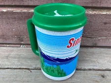 VTG SINCLAIR GAS STATION 20 Oz Thermo Insulated Plastic Mug / Cup 1990s  