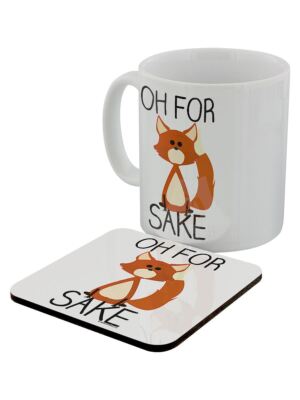 Oh For Fox Sake Becher & Untersetzer Set
