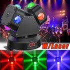 Dj Moving Head Light,Dual Heads 8 Leds Beam Lights,150W 4in1 Rgbw Stage Lighting