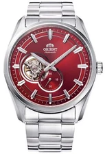 Orient RA-AR0010R10B Men's Semi Skeleton Automatic Red Dial Watch