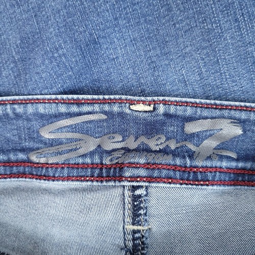 Seven7 Women's Denim Pants Skinny Mid Rise Blue Size 8 - Picture 9 of 14