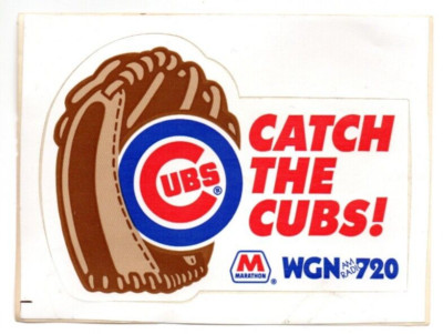 Vintage Chicago Cubs Catch The Cubs Sticker - Marathon - 5.5