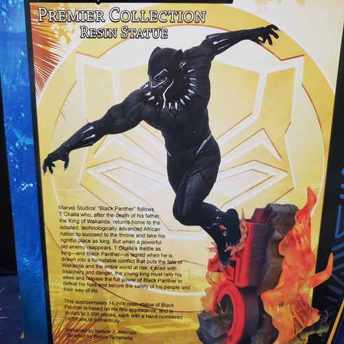 Disney Parks Marvel Black Panther 14" Figure Statue Diamond Select Toys Resin LE - Picture 10 of 12