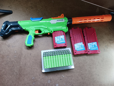 Buzz Bee Toys Air Warriors Eradicator - W/3 Clips And 50 Darts. | eBay