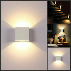 Cube Würfel LED Wand Leuchte Lampe Up Down für außen/innen wasserdicht Warmweiß