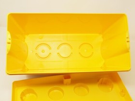 *EMPTY* LEGO CLASSIC 10698 2x4 Yellow Storage Tub Box Container Case *EMPTY*