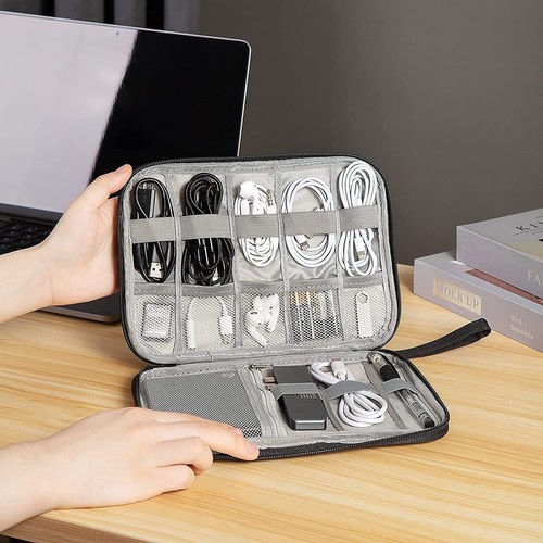 Electronic Accessories Cable Storage Organiser Bag Travel Pouch Handbag Carry Ca - 第 39/52 張圖片