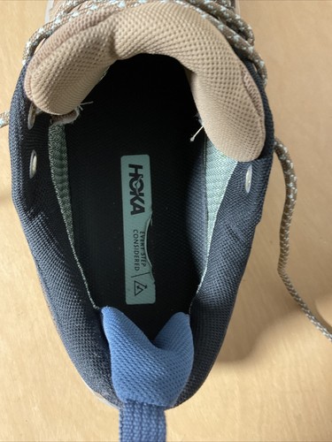 ¡BONITO! Zapatos de senderismo Hoka One One Anacapa Low Gore-Tex GTX ojo de tigre talla 10 - Imagen 10 de 11