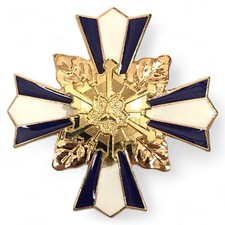 Japanese WW2 Badge Brooch FireFighter Fireman Merit Medal Award Enamel JP Rare