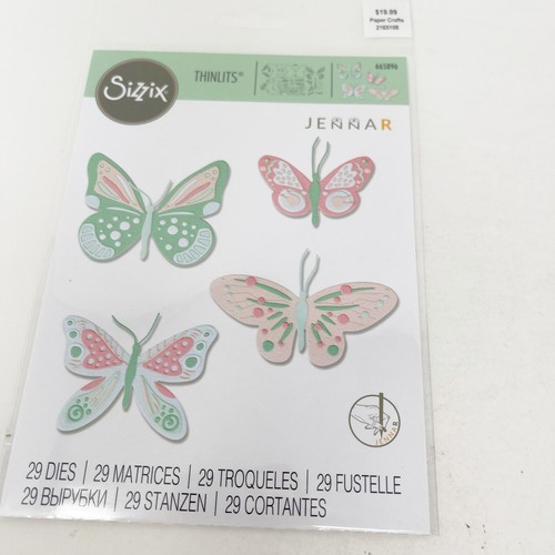 Sizzix Thinlits Spring Flowers Die Cut Bundle Butterfly & Paper Stock - Picture 3 of 9