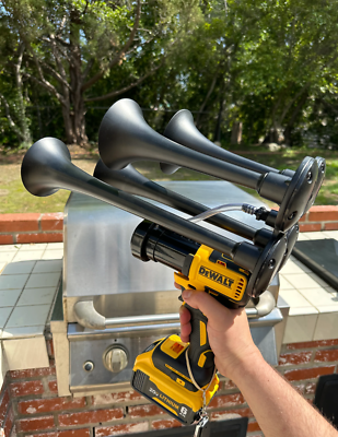 DeWalt Air Horn - Portable Drill Train Horn 150+dB - Impact Train Horns