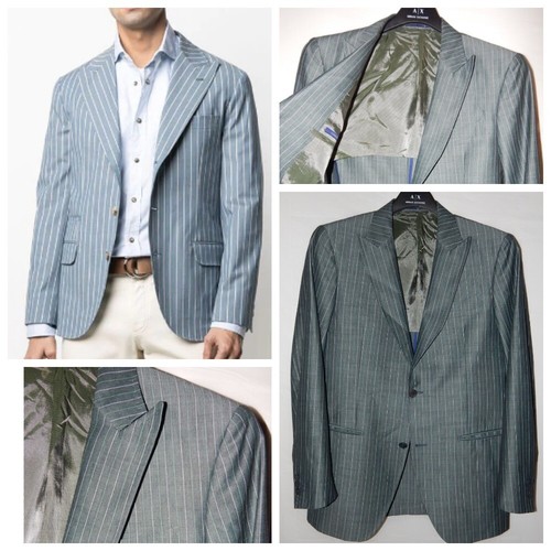 Blazer jacket made of wool and cotton TOMBOLINI (Tombolini Concept, Italy) - Picture 10 of 21
