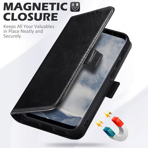 For Samsung Galaxy S8 Plus/S8+/S8 Leather Case Wallet Cover / Screen Protector - Picture 25 of 35