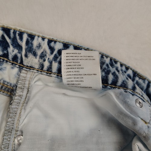 Kancan Jeans pantaloncino donna 3XLarge effetto invecchiato vita alta lavaggio acido - Foto 5 di 10
