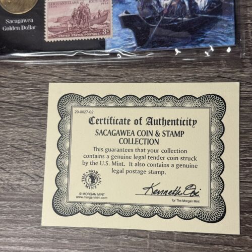 Sacagawea Coins & Stamp Set. 150th Anniversary Lewis and Clark, The Morgan Mint - Picture 3 of 13
