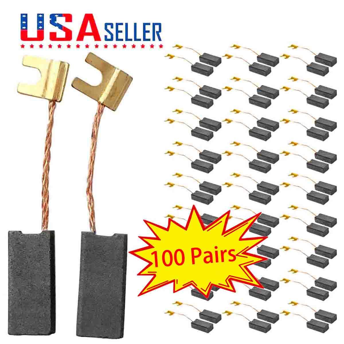 100 Pairs Carbon Brushes For Bosch 1607014126 GRW 9 (0601968008) Agitator Tool
