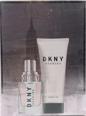 DONNA KARAN DKNY STORIES 2 PCS SET WOMEN EDP SPRAY 1.0 Oz, SHOWER GEL 3.4 Oz NEW
