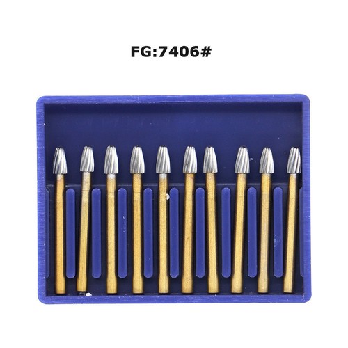 10 Pcs Dental Carbide Steel Trimming Finishing Burs Tungsten Bur FG Handpiece - Afbeelding 56 van 193