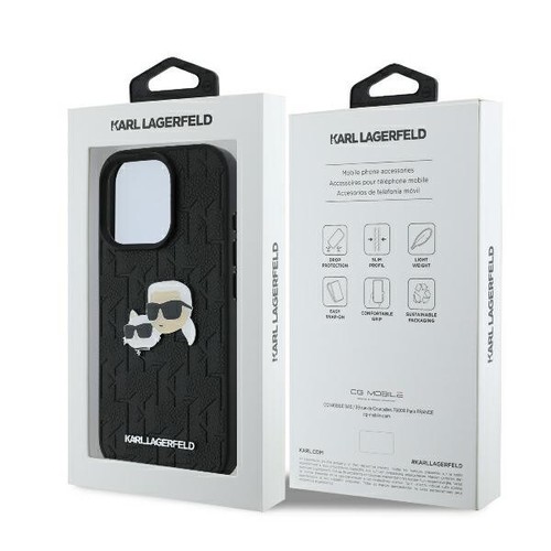Étui pour Téléphone Portable IPHONE 16 Pro Max Karl Lagerfeld Plastique Noir - Photo 8 sur 8