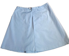 Womens Vintage Tennis Skirt Blue Pleats Pockets Sporty Retro Preppy 1960s M/L
