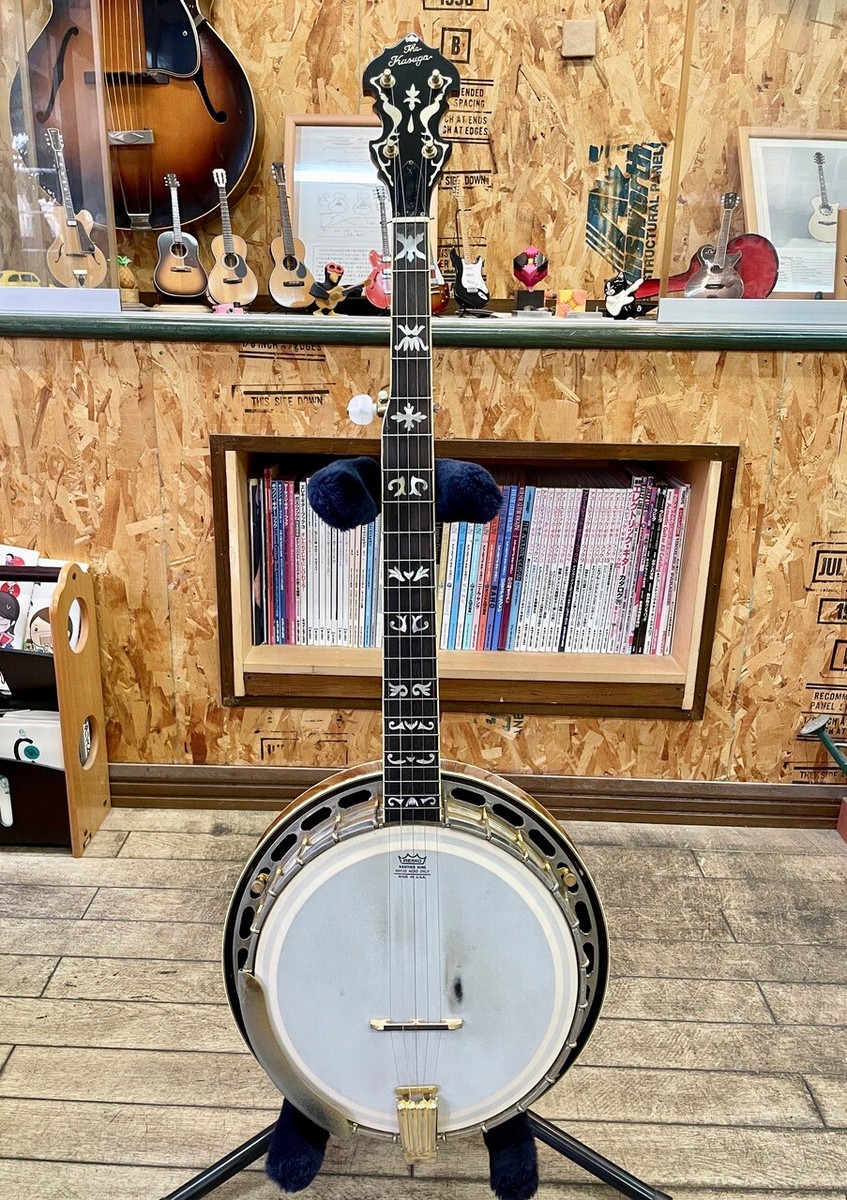 Used 70s The Kasuga RB-1200? Vintage Banjo Curly Maple Rim