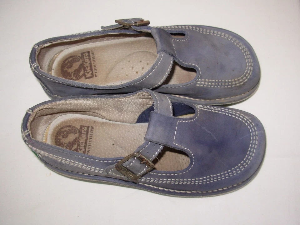 KICKERS Zapatos / Bebés De Nubuck Azul T.32/33 (talla 32) - Imagen 4 de 4