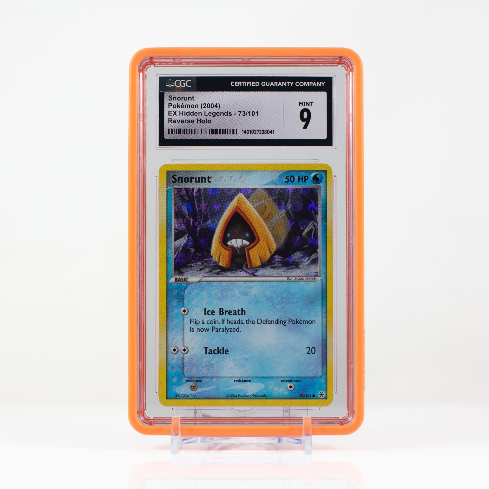 Pokémon Snorunt Reverse Holo #73 EX Hidden Legends 2004 - CGC 9 MINT