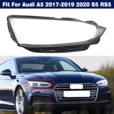 Headlight Shell Headlamp Lens Cover+Glue Right For Audi A5 2017-2019 2020 S5 RS5