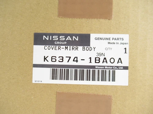 Genuine OEM Nissan Infiniti K6374-1BA0A Driver LH Side Mirror Cover Cap